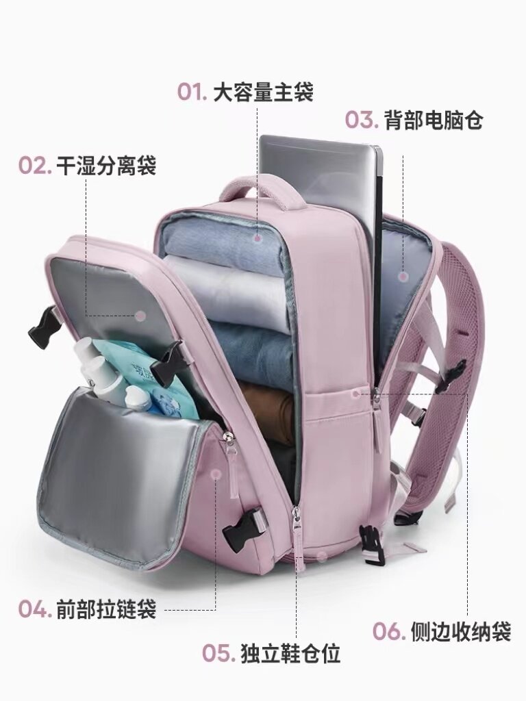 Germany Simens Travel Backpack For Women 2024 New Arrival Lightweight Large Capacity Short Trip Travel Bag School Bag - Thumbnail 5