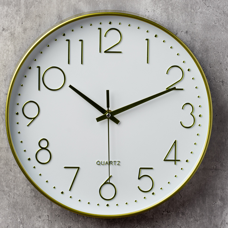 Upgraded version of silent quartz clock clock wall clock living room creative bedroom watch classroom household modern minimalist