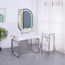 New Net red hairdressing shop mirror barber shop hair salon dedicated single-sided double-sided tide simple European ironing mirror table