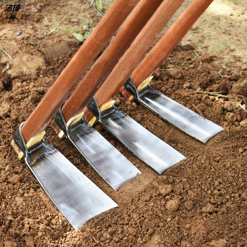 Large hoe Home Old-fashioned Dig Ground Weeding Multifunctional Agricultural Tools Large Whole Manganese Steel Forged Shoots Special Agricultural Tools