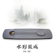 Stone craftsman black gold stone tea plate Stone head simple rough natural creative stone household drainage black gold stone tea table