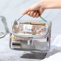 Cosmetic bag Womens portable travel wash bag Transparent large capacity ins wind super fire cosmetics storage bag Cosmetic bag