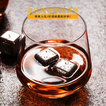 Japanese high-end servee wine glasses suit foreign wine glasses Japanese style crystal glass goblet retro personality creative home