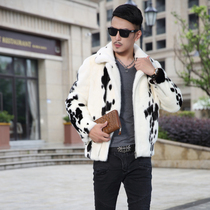 New mink leather Grand coat mens whole mink turned wild ferret fur fur coat fur coat fur coat fur coat fur