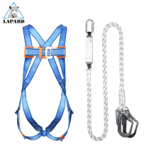 Outdoor construction high-altitude work protection safety rope full-body Anti-fall safety belt polyester suspension safety belt