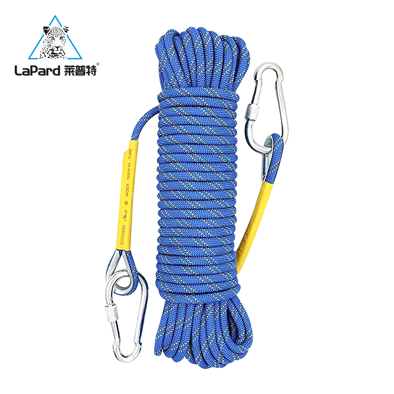 Leputt Outdoor Rope Safety Rope Abrasion Resistant Rock Climbing Rope Lifesaving Rope Climbing Rope Speed Downrope Rescue Rope Equipment