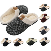 Slippers Men WOMEN WINTER Warm Indoor Shoes Bedroom Footwear