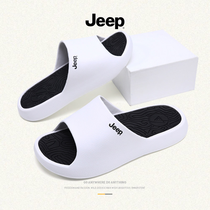 jeep gip slippers men's summer trend sports casual outside wearing non-slip super-fire thick bottom trampled sandals sandals