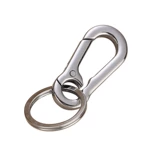 Мужской брелок, подвеска для ключей из нержавеющей стали, простой и элегантный дизайн