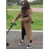 Демисезонное шерстяное двусторонное кашемировое шерстяное пальто, куртка, 2024 года, подходит для подростков