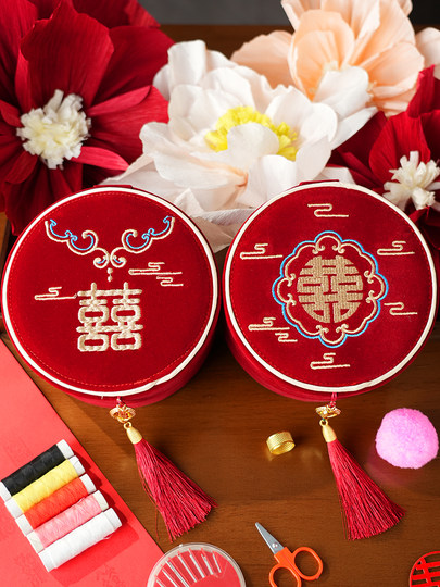 Sewing Box, Wedding Luxury Sewing Kit, High-End Light Luxury Dowry Sewing Set, Full Set of Dowry Items for the Bride