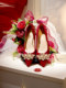 High-End Atmosphere Wedding Shoe Box, Wedding Pick-Up Game Display Stand, Tray, Bride's Dressing Gown, Photo Props