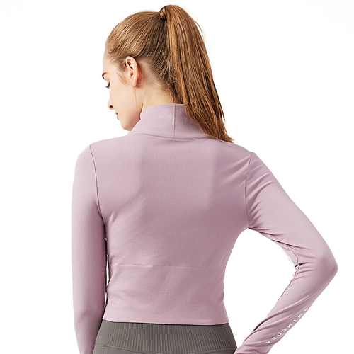 Демисезонная спортивная одежда для йоги для спортзала, форма, быстросохнущая куртка, лонгслив, популярно в интернете