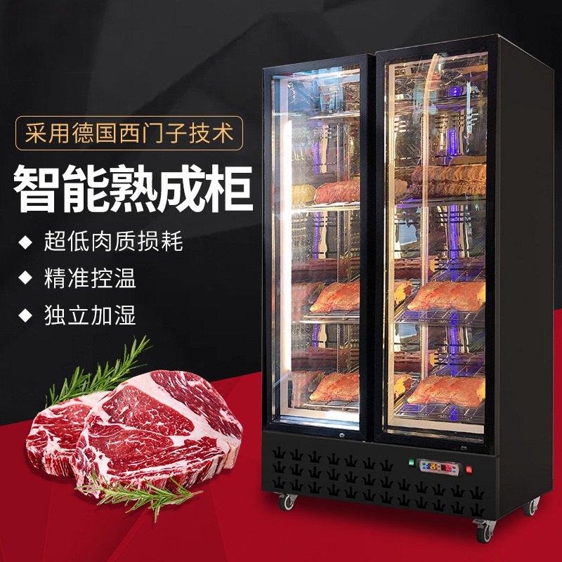 Qixuesai Intelligent Constant Temperature Dry Aging Cabinet for Beef, Steak, and Marinade, Freezer, Refrigerator, Preservation Display Cabinet for Commercial Use