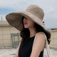Mqvq Cotton and Linen Sun Hat for Women, Sun Protection and Uv Protection, Summer Thin Sun Hat, Large Brim, Spring and Autumn Fisherman Hat