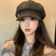 Mqvq Beret for Women, Autumn 2026 New Style, British Style, Makes Face Look Smaller, Korean Style Octagonal Hat, Artistic Painter Hat