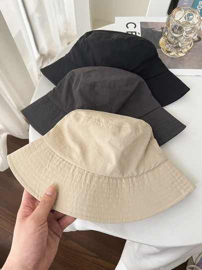 Mqvq Fisherman Hat for Women, Summer 2026 New Korean Style Versatile Large Head Circumference, Makes Face Look Smaller, Outdoor Quick-Dry Sunshade Hat