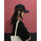 Mqvq Women's Spring and Autumn Korean Style Cap That Makes the Face Look Smaller, Wide Brim Sun Protection Hat, Spring and Autumn Letter Baseball Cap