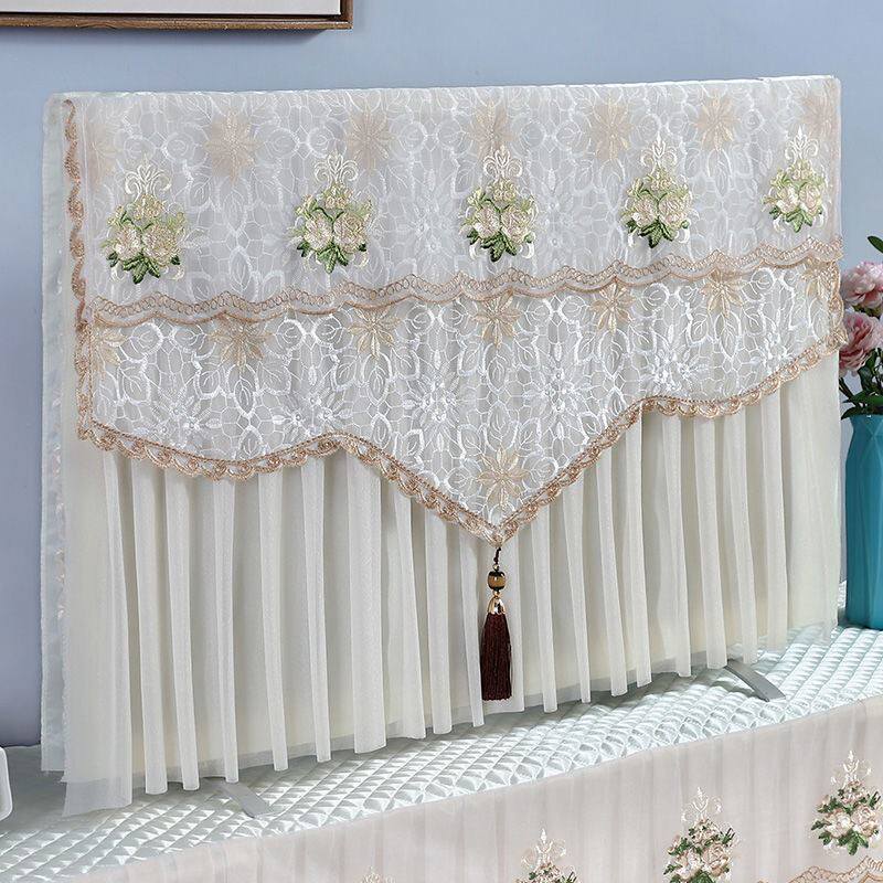 Laser TV host dust cover lace TV set dust cover 43 inch 50 inch 55 inch 65 inch modern simple
