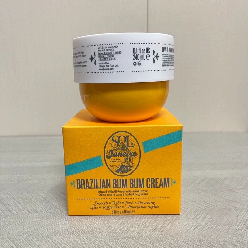 Soldejaneiro Rio Summer Caramel Coconut Brazilian Butt Cream Firming Moisturizing Fragrance Body Lotion
