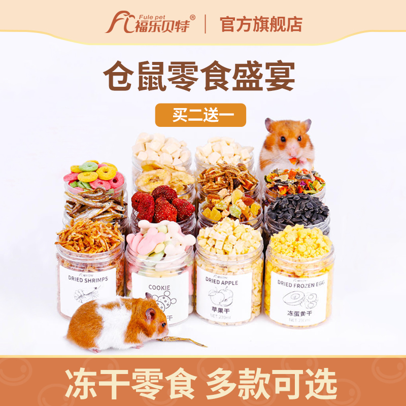 Hamster Snacks Gift Package Package Honey Bag Gliding Flower Branch Rat Food Golden Bear Molar Stick Fruit Freeze-dried Melon Seeds Grain