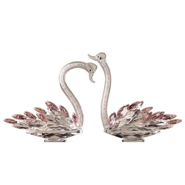Light Luxury Ornaments, Crystal Swan Crafts Ornaments, Wedding Souvenirs, Gifts for Couples and Best Friends, Decorative Ornaments and Gifts