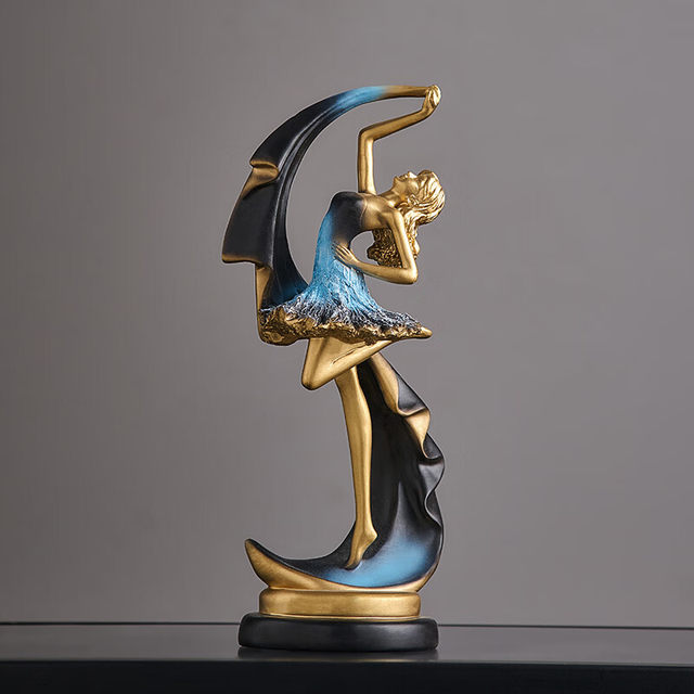 Light Luxury Ornaments, Simple Modern Dancing Girl Crafts Ornaments, High-End Housewarming Gifts for the Entrance Hall and Living Room