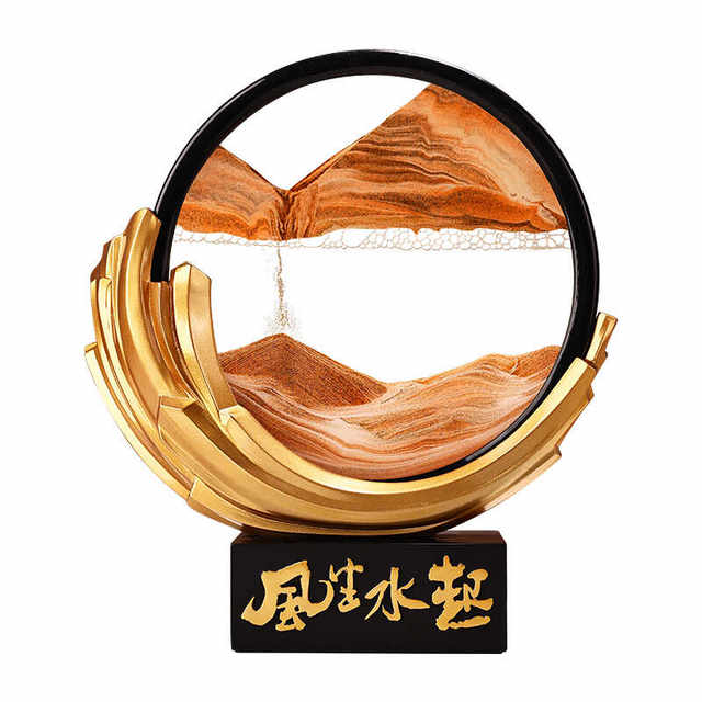 Light Luxury Ornaments Are Booming, Quicksand Painting Ornaments Are Exquisite Home and Office Decorations, Gift Boxes Are Packed with Classy Gifts