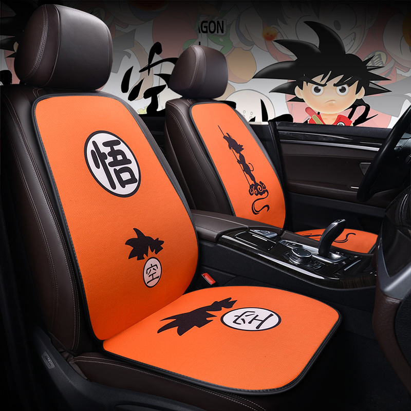 Cartoon car seat cushion single piece summer seat cushion single fart pad tide brand three-piece set ins net red car mat