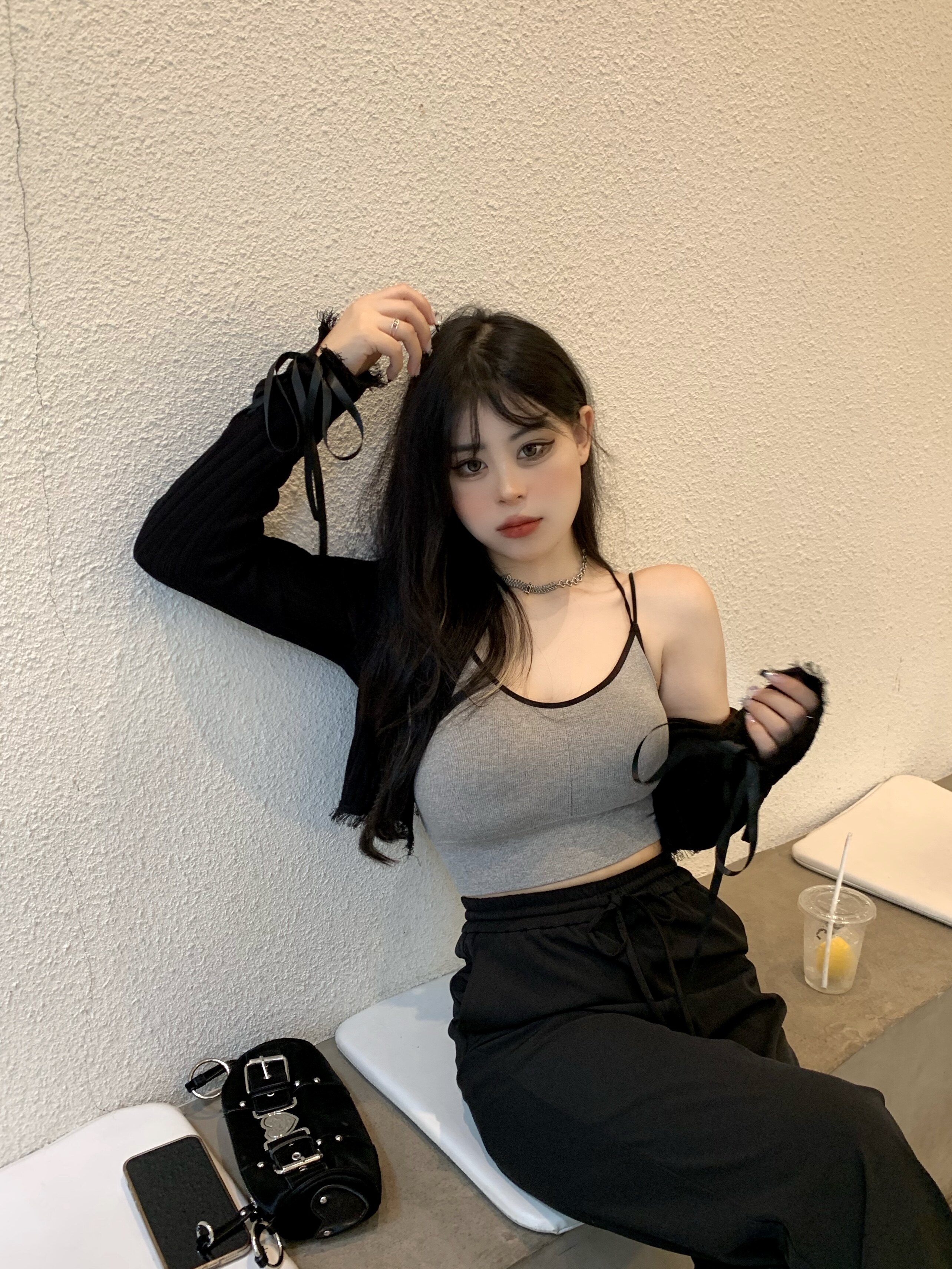 Kurosaxuan Seven Micro Fat mm2021 Summer New Fashion Temperament Hitch 100 Hitch A Sexy Smear Harness Vest Woman