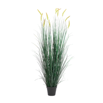 Reed grass artificial flower Internet celebrity dog ​​tail grass high-end bionic green plant indoor landscaping light luxury decorative ornaments fake flower