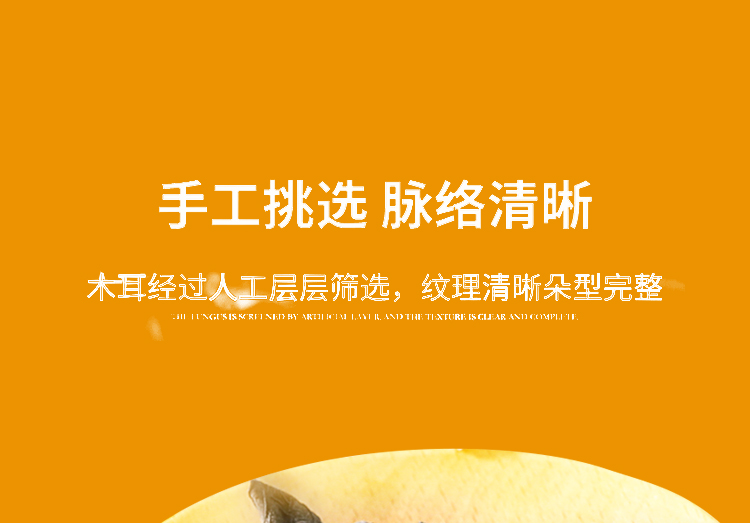 【东北特产】新货椴木黑木耳500g
