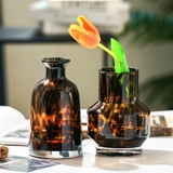 Высококачественная интернет-ваза со знаменитостями и леопардовым принтом, свет, роскошная стеклянная цветочная композиция, модель дома, цветочная посуда для гостиной, украшение ниши