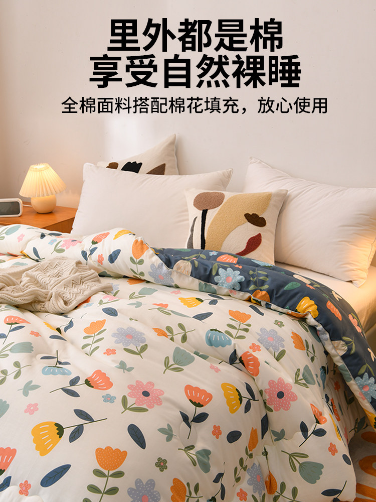 Jialiya Pure Cotton Xinjiang Cotton Quilt Core Warm Cotton Quilt Pure Cotton Winter Quilt Thickened Autumn and Winter Bedding