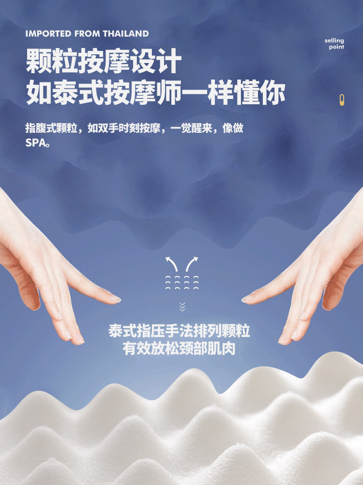 Jialiya Latex Pillow for Neck Protection, Home Use Pillow Core, a Pair for Male Dormitory, Full Head Pillow Core for Dormitory