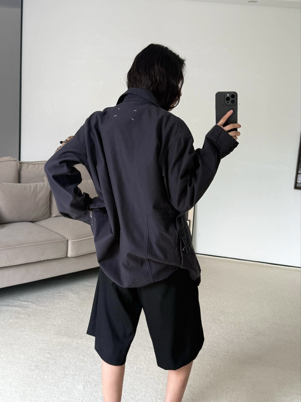 M Original Workwear Pleated Silhouette Blue Workwear Jacket M Original Workwear Pleated Silhouette Blue Workwear Jacket