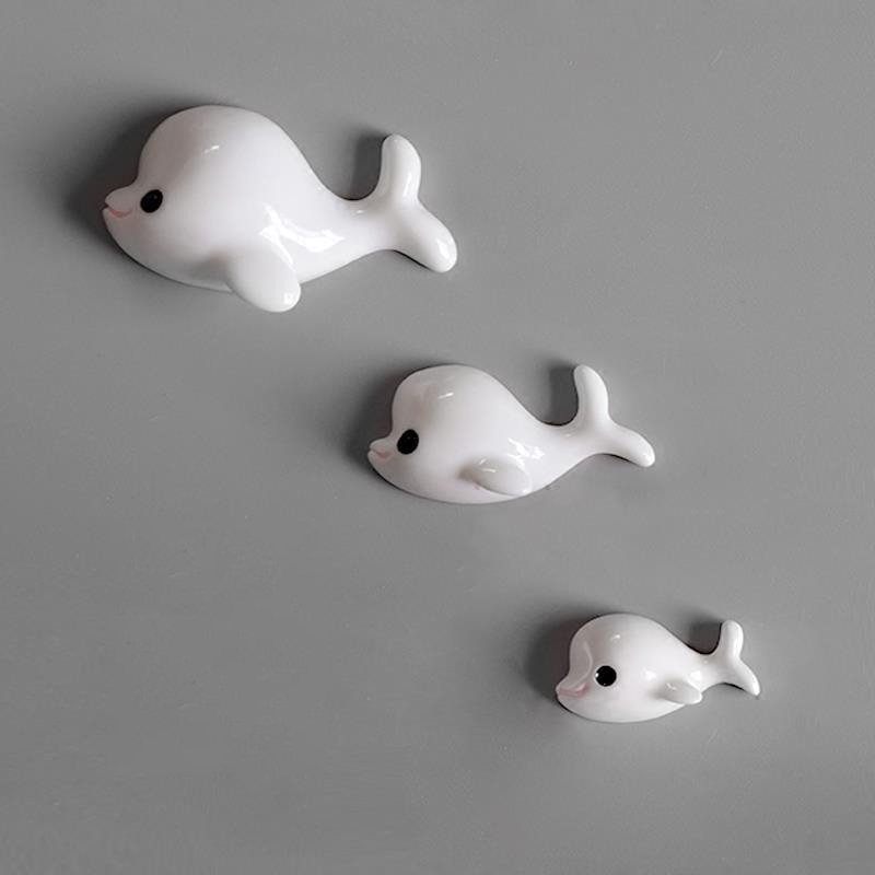 Refrigerator Sticker Magnetic Magnetic Magnetic Point for Creative Animal Dolphin Japan Cartoon Decoration Handling