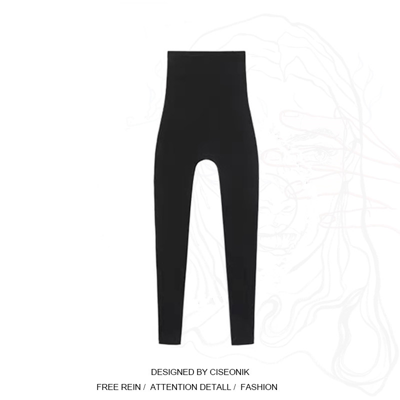 Large size women's clothing, fat sister, oxygen girl, shark pants, belly, hip, high waist, stovepipe, black underwear