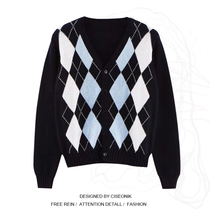 Large size womens spring clothes New American retro academic style Lingge fat sister long sleeve short jacket knitted cardigan