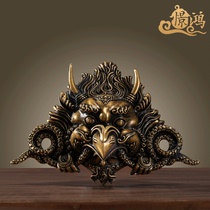 Pure copper big number Nepalese craftsmanship imitation ancient protective method Golden-winged Tai Peng bird Trick Birds Buddhist Buddha Fortune Home Pendant