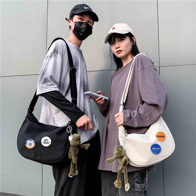 Han Edition Satchel Satchel Satchel Satchel Kits student Bukit day Department Large capacity 100 lap single shoulder bag Lazy Sails Cloth Bag