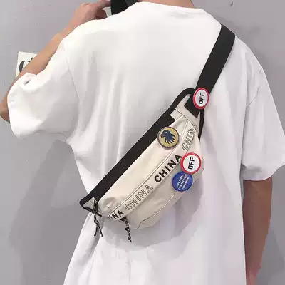 Chest bag men and women Japanese ins tide card sports students shoulder bag leisure boys running bag oblique summer mobile phone bag