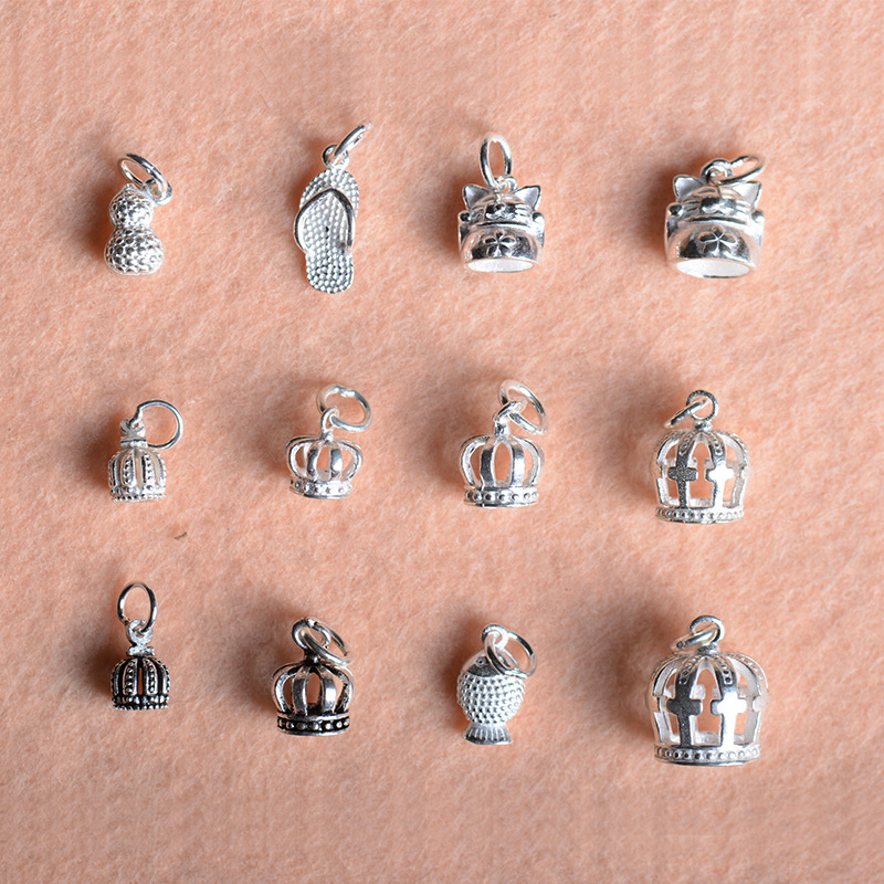 s925 S925 SCBS Crown Touch Accessories Fall Kitty Cat Little Fish Pending DIY handmade hand - hand - hand