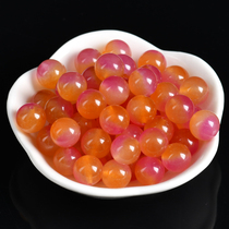 Ice Seed Powder Yellow Jade Medullary Beads Honey Peach Purple Yellow Powder DIY Handmade Bracelet String Bead Woven Bracelet Necklace Whole Bag