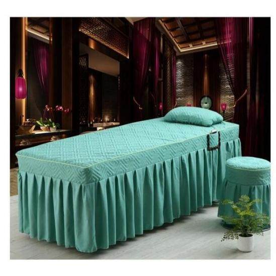 ຜ້າຄຸມຕຽງ Beauty pillowcase two-piece set beauty bed massage bed matching single bed cover beauty salon physiotherapy massage shampoo bed