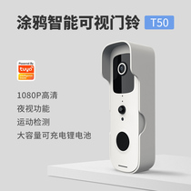 Graffiti intelligent visual doorbell camera biding outdoor outdoor rain-proof water smart doorbell remote security monitoring