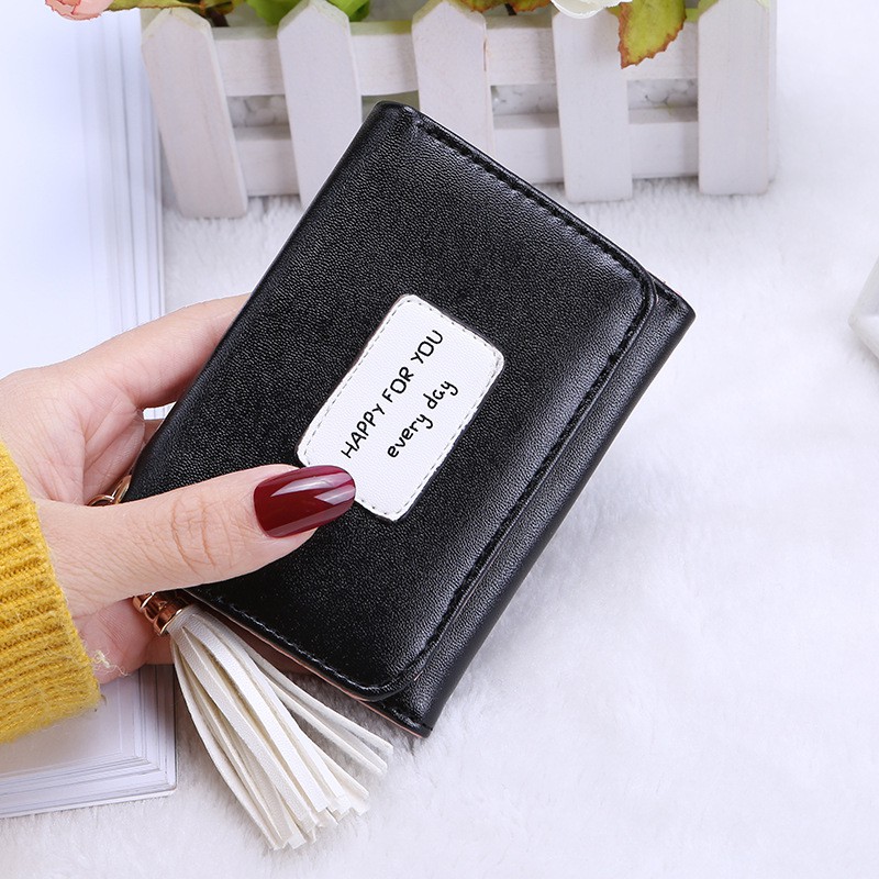 phụ nữ mới ví ngắn không nhỏ phụ nữ ví của Hàn Quốc phiên bản mới của mini sinh viên chảy da ví túi xách cô gái Su phụ nữ
