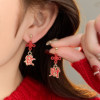 Fortune 2025 New Year Earrings 2025 New Popular Style High-End Autumn and Winter Earrings for Women Without Pierced Ears Ear Clips Ear Accessories
