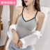 q2019 vẻ đẹp mới sling vest nữ cơ thể V-cổ với ngực đệm sexy thấp ngực đồ lót chặt chẽ dưới. 