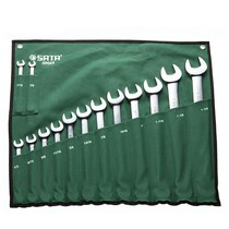 Shida Tools 14-piece inch fully polished dual-purpose wrench set 09069